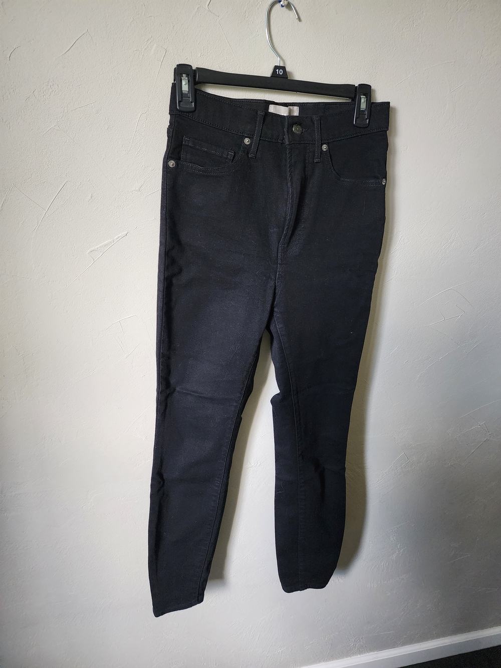 Everlane Black High-Rise Skinny Jeans